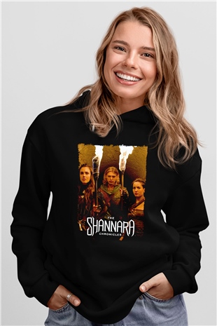 Shannara Chronicles Siyah Unisex Hoodie
