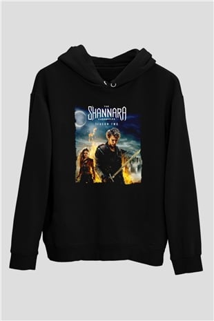 Shannara Chronicles Siyah Unisex Hoodie