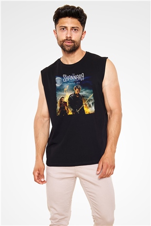 Shannara Chronicles Siyah Unisex Kolsuz Tişört