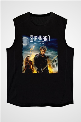 Shannara Chronicles Siyah Unisex Kolsuz Tişört