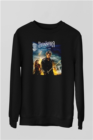 Shannara Chronicles Siyah Unisex Sweatshirt