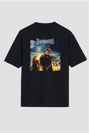 Shannara Chronicles Siyah Oversize Tişört Oversize T-shirt