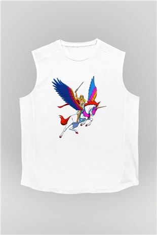 She-Ra Beyaz Unisex Kolsuz Tişört
