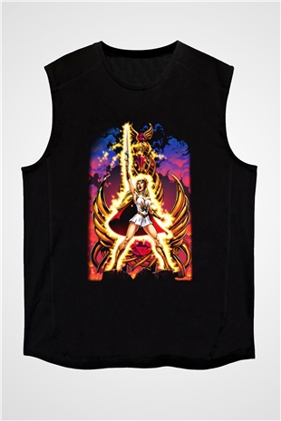 She-Ra Siyah Unisex Kolsuz Tişört