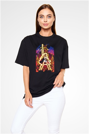 She-Ra Siyah Unisex Oversize Tişört