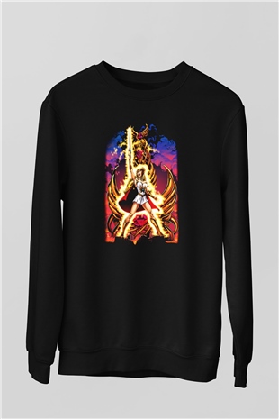 She-Ra Siyah Unisex Sweatshirt