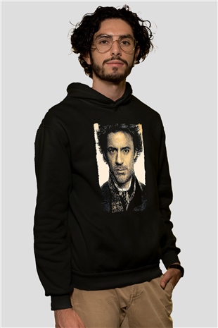 Sherlock Beyaz Unisex Hoodie