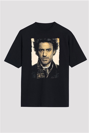 Sherlock Beyaz Oversize Tişört Oversize T-shirt