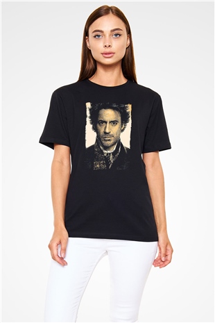 Sherlock Beyaz Unisex Tişört T-Shirt