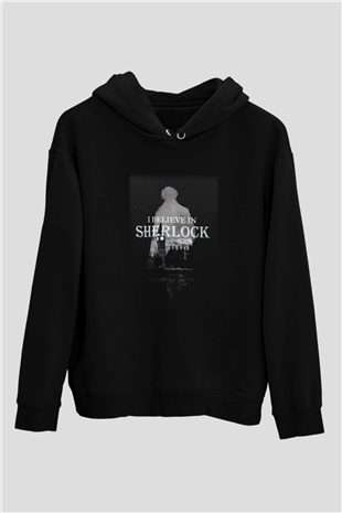 Sherlock Siyah Unisex Hoodie