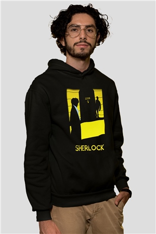 Sherlock Siyah Unisex Hoodie