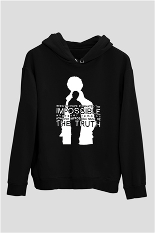 Sherlock Siyah Unisex Hoodie