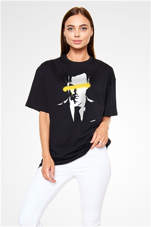 Sherlock Siyah Unisex Oversize Tişört T-Shirt