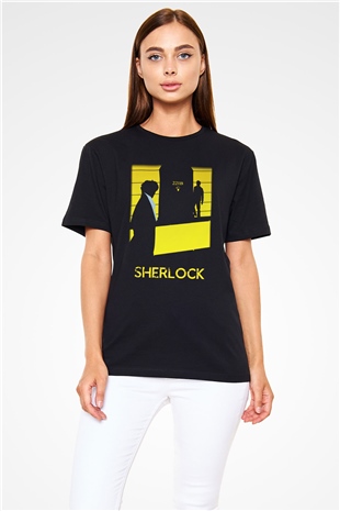 Sherlock Siyah Unisex Tişört T-Shirt