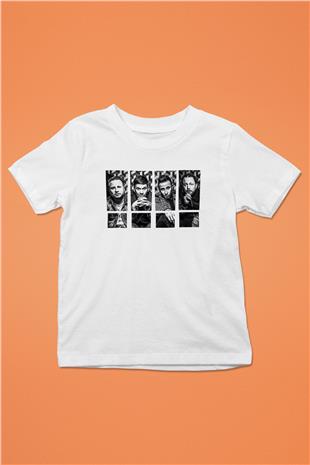 Shinedown Baskılı Beyaz Unisex Beyaz Çocuk Tişört - Tshirt