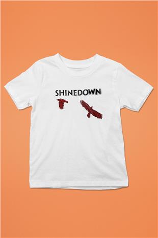 Shinedown Baskılı Beyaz Unisex Beyaz Çocuk Tişört - Tshirt