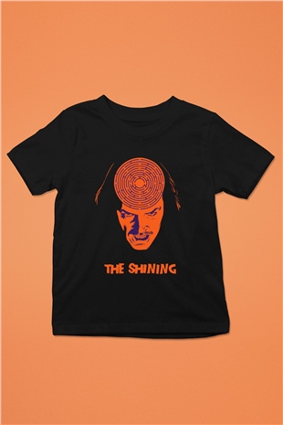 Shining Baskılı Siyah Unisex Çocuk Tişört
