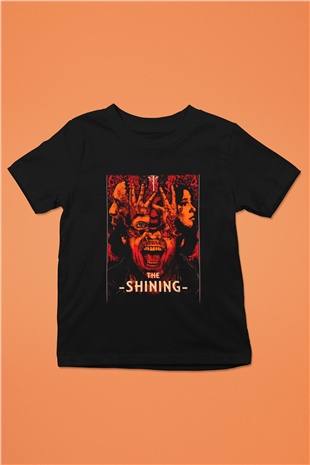 Shining Baskılı Siyah Unisex Çocuk Tişört
