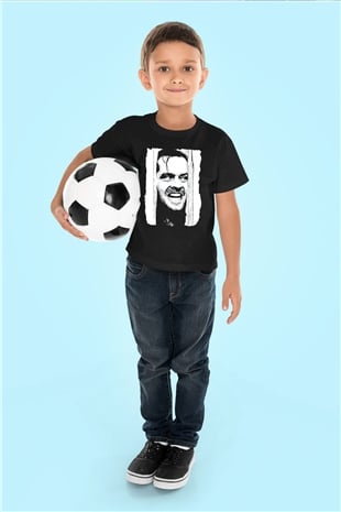 Shining Siyah Unisex  Çocuk Tişört