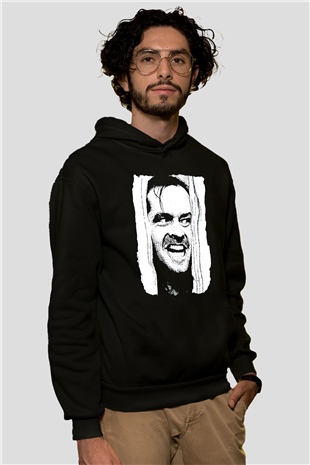 Shining Siyah Unisex Hoodie