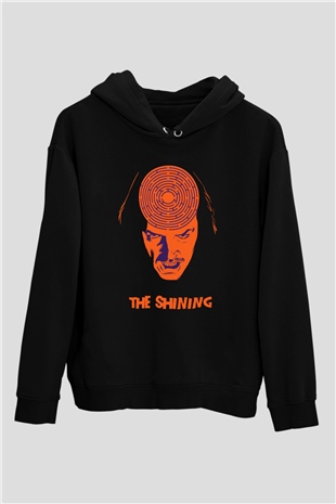 Shining Siyah Unisex Kapüşonlu Sweatshirt