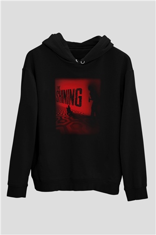 Shining Siyah Unisex Kapüşonlu Sweatshirt