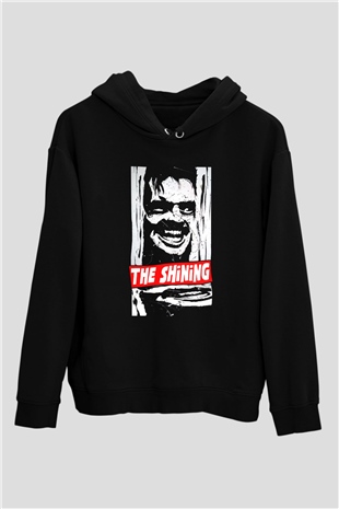 Shining Siyah Unisex Kapüşonlu Sweatshirt