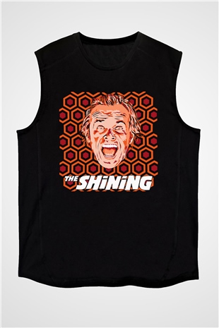 Shining Siyah Unisex Kolsuz Tişört