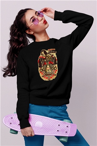 Shining Siyah Unisex Sweatshirt