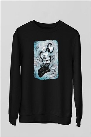 Shining Siyah Unisex Sweatshirt
