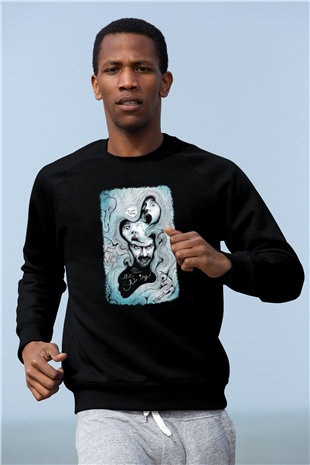 Shining Siyah Unisex Sweatshirt