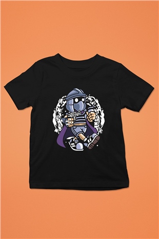 Shredder Bastard Baskılı Siyah Çocuk Unisex Tshirt