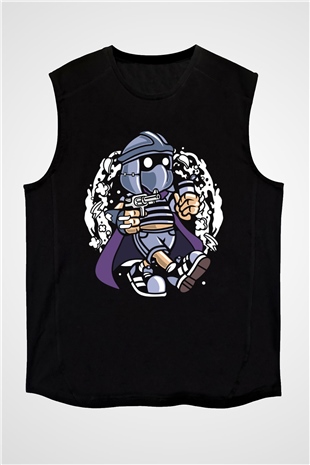 Shredder Bastard Baskılı Siyah Unisex Tshirt