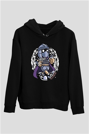 Shredder Bastard Baskılı Siyah Unisex Tshirt