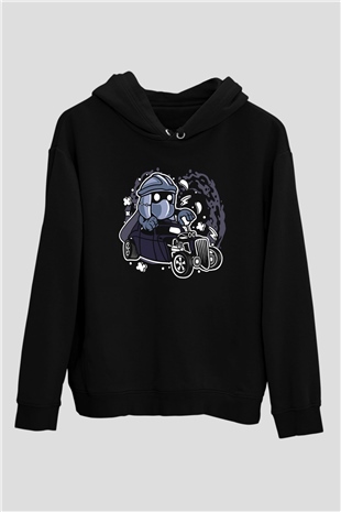 Shredder Hotrod Baskılı Siyah Unisex Hoodie