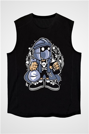 Shredder Street Bastard Baskılı Siyah Unisex Tshirt