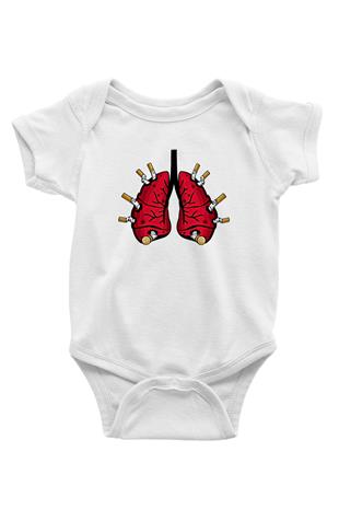 Sigarayı Bırakma Günü Baskılı Beyaz Unisex Bebek Body - Zıbın