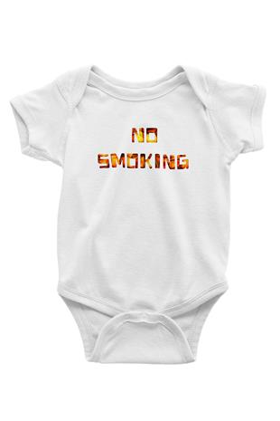 Sigarayı Bırakma Günü Baskılı Beyaz Unisex Bebek Body - Zıbın