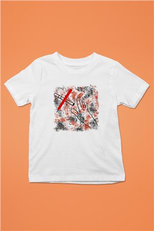 Sigarayı Bırakma Günü Baskılı Beyaz Unisex Beyaz Çocuk Tişört - Tshirt
