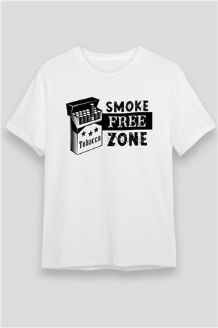 Sigarayı Bırakma Günü Baskılı Unisex Beyaz Tişört - Tshirt