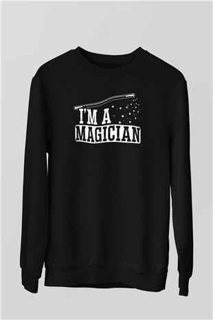 Sihirbaz Siyah Unisex Sweatshirt