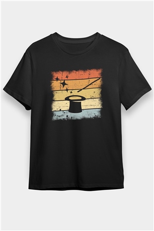 Sihirbaz Siyah Unisex Tişört T-Shirt - TişörtFabrikası