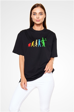 Sihirbaz Siyah Oversize Tişört Oversize T-shirt - TişörtFabrikası