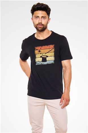 Sihirbaz Siyah Unisex Tişört T-Shirt - TişörtFabrikası