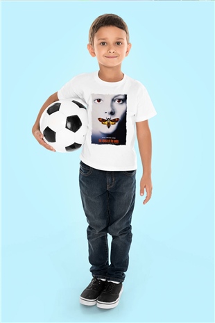 Silence of the Lambs Beyaz Unisex Çocuk Tişört