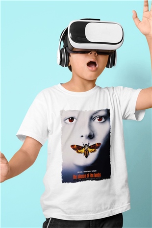 Silence of the Lambs Beyaz Unisex Çocuk Tişört