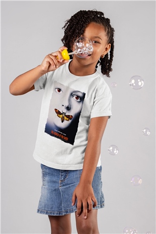 Silence of the Lambs Beyaz Unisex Çocuk Tişört