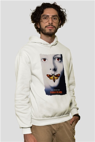 Silence of the Lambs Beyaz Unisex Hoodie