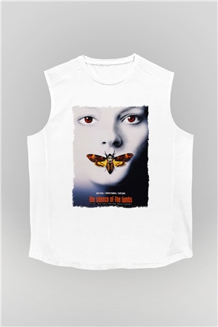 Silence of the Lambs Beyaz Unisex Kolsuz Tişört