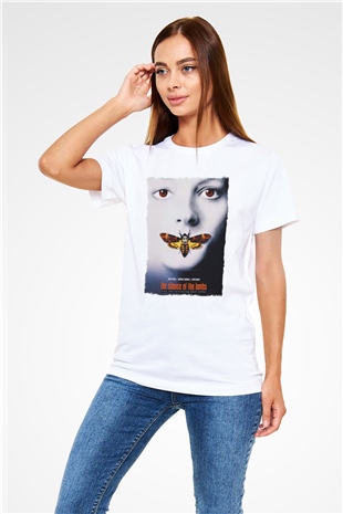 Silence of the Lambs Beyaz Unisex Tişört T-Shirt